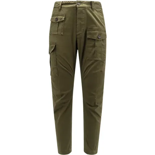 Trousers with Button Closure , male, Sizes: M, XL, L - Dsquared2 - Modalova
