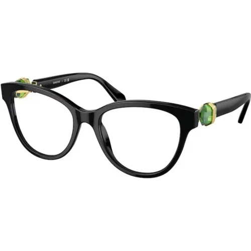 Schwarze Stilvolle Brille Swarovski - Swarovski - Modalova