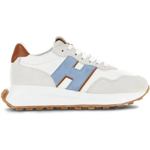 Weiße H641 Sneakers mit Clue Sky H Logo , Damen, Größe: 37 1/2 EU - Hogan - Modalova