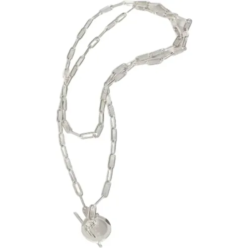 Pre-owned Metal necklaces , female, Sizes: ONE SIZE - Hermès Vintage - Modalova