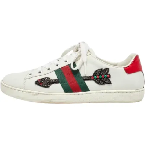 Pre-owned Leder sneakers - Gucci Vintage - Modalova