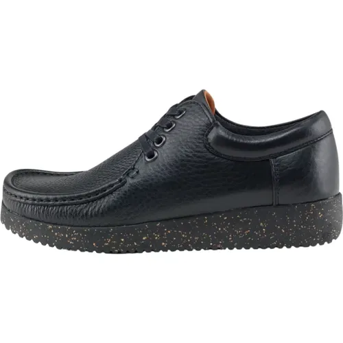 Schwarze Lederschuhe 1001-013-002 , Damen, Größe: 40 EU - Nature Footwear - Modalova