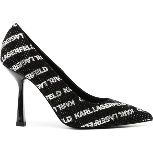 Strass Monogram Shoe , female, Sizes: 5 UK, 8 UK, 6 UK, 7 UK - Karl Lagerfeld - Modalova