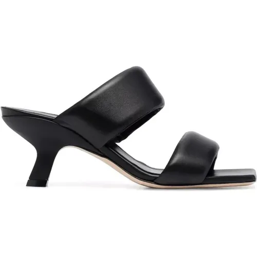 Leather Mid-Heel Casual Sandals , female, Sizes: 4 1/2 UK - Vic Matié - Modalova