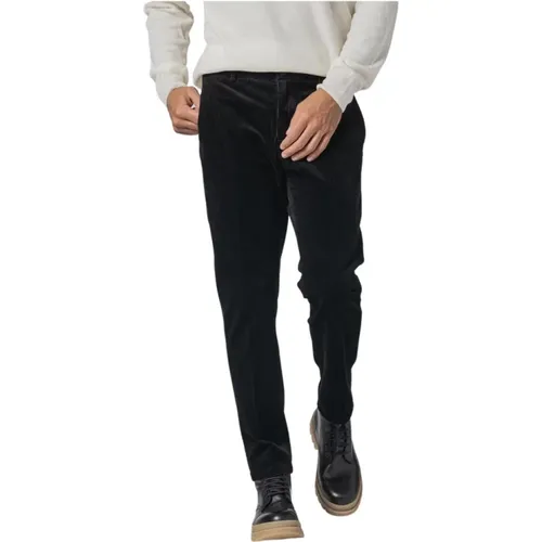 Slim velvet trousers , male, Sizes: W35, W31 - Department Five - Modalova