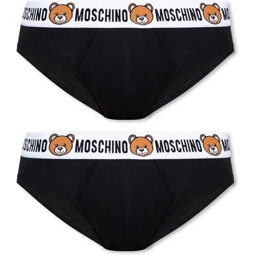 Marken-Slips 2er-Pack , Herren, Größe: XL - Moschino - Modalova