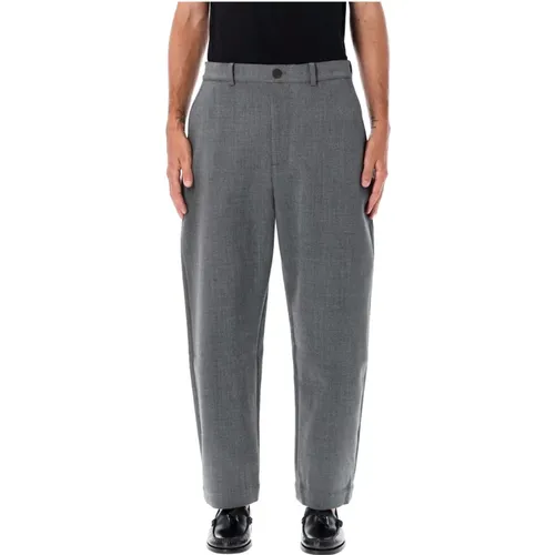 Graue Marl Tapered Hose , Herren, Größe: XL - Studio Nicholson - Modalova