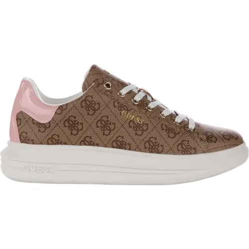 Pink 4G Trainers Women , female, Sizes: 5 UK, 6 UK, 4 UK, 8 UK - Guess - Modalova