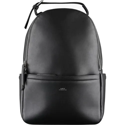 Schwarzer Rucksack mit abnehmbaren Riemen - A.P.C. - Modalova