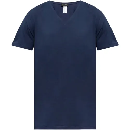 Baumwoll-T-Shirt , Herren, Größe: L - Hanro - Modalova