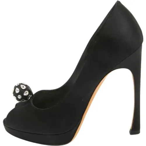 Pre-owned Satin heels , Damen, Größe: 37 1/2 EU - Dior Vintage - Modalova