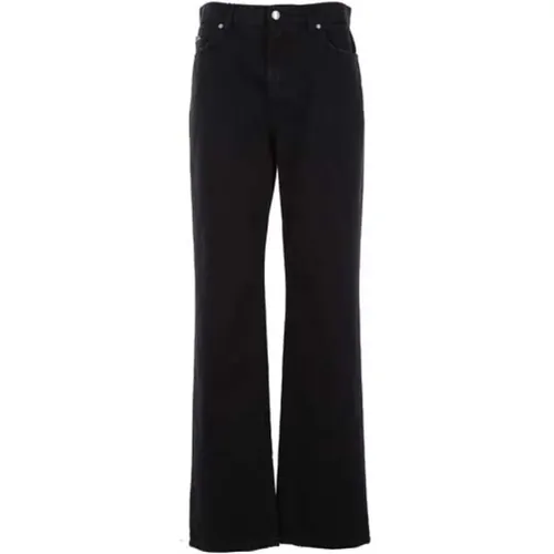 Schwarze Jeans mit geradem Bein,Retro Flared Denim Jeans - Dolce & Gabbana - Modalova