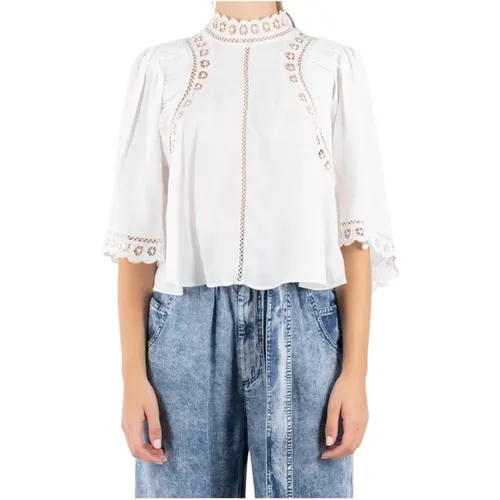 Weiße Bluse Top Enoha , Damen, Größe: XS - Isabel Marant Étoile - Modalova