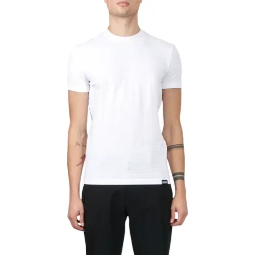 Herren Rundhals T-Shirt , Herren, Größe: 2XL - Dsquared2 - Modalova