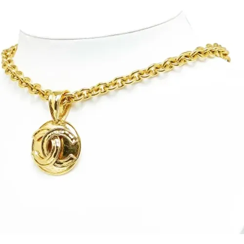 Pre-owned Metal necklaces , female, Sizes: ONE SIZE - Chanel Vintage - Modalova