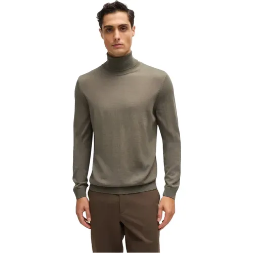 Merinowolle Rollkragenpullover , Herren, Größe: L - Hugo Boss - Modalova