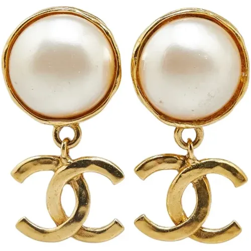 Pre-owned Plastic earrings , female, Sizes: ONE SIZE - Chanel Vintage - Modalova