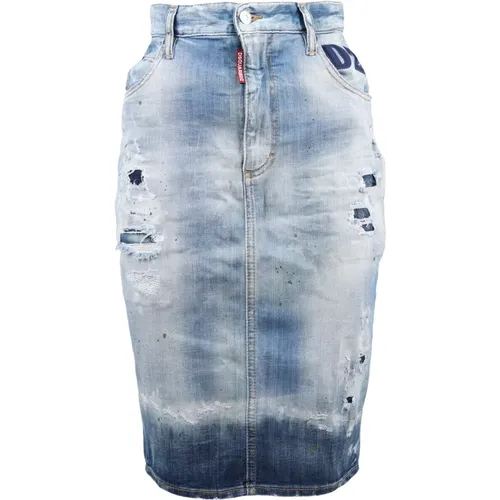 Jeans Skirt , female, Sizes: 2XS - Dsquared2 - Modalova