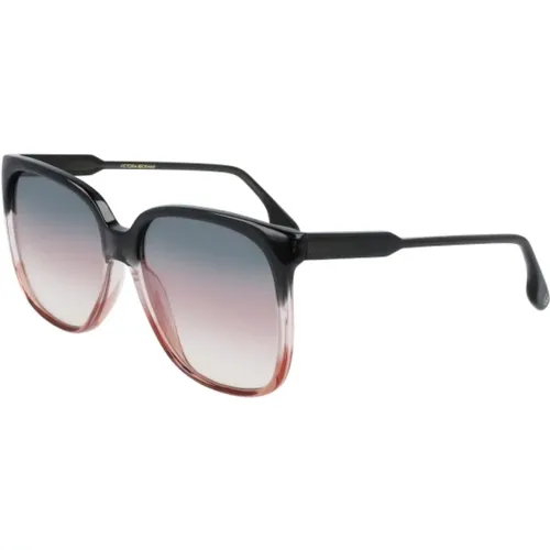 Schwarze, Graue und Rosa Sonnenbrille - Victoria Beckham - Modalova