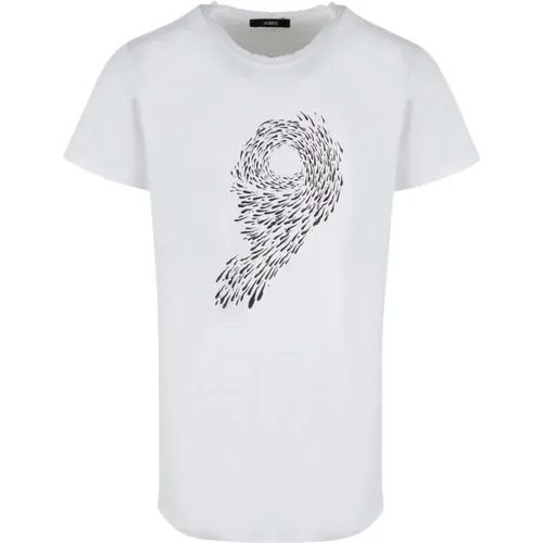 Print T-Shirt , male, Sizes: S - 14 Bros - Modalova