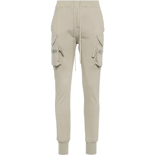 Grey Elasticated Trousers with Pockets , female, Sizes: XS, S - Rick Owens - Modalova