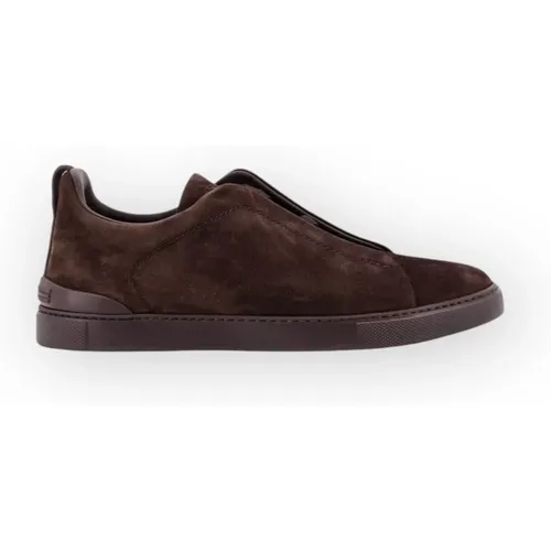 Low-Top Triple Stitch Sneakers - Ermenegildo Zegna - Modalova