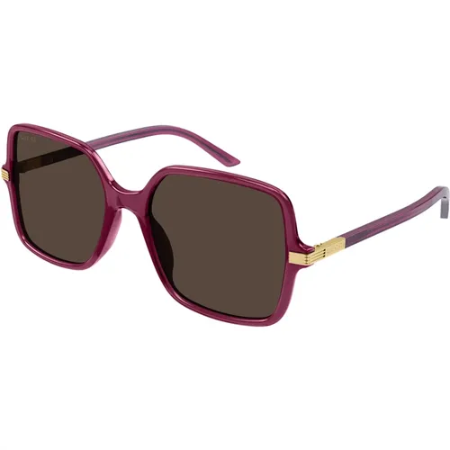 Burgundy/ Sonnenbrille Gg1449S , Damen, Größe: 55 MM - Gucci - Modalova