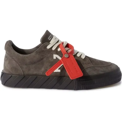 Grey Sneakers with Style , male, Sizes: 7 UK - Off White - Modalova