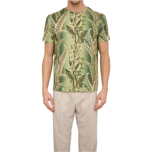 Green Roma T-Shirt , male, Sizes: L, 2XL, M, XL - ETRO - Modalova