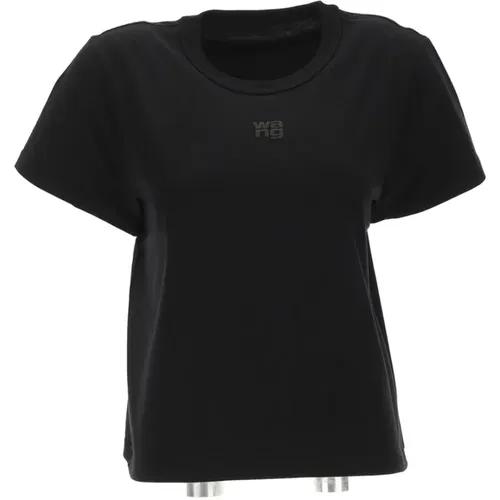 Geschrumpftes T-Shirt mit Puffärmeln , Damen, Größe: S - T by Alexander Wang - Modalova