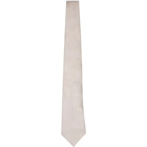 Silk Pointed Tip Tie , male, Sizes: ONE SIZE - BRUNELLO CUCINELLI - Modalova