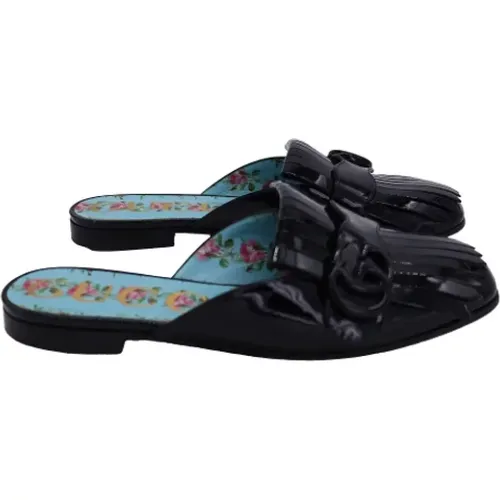 Pre-owned Leather sandals , female, Sizes: 5 1/2 UK - Gucci Vintage - Modalova