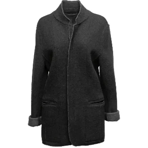 Pre-owned Wool outerwear , female, Sizes: L - Armani Pre-owned - Modalova