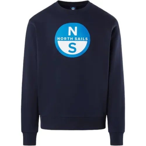 Crew Neck Sweatshirt , Herren, Größe: L - North Sails - Modalova