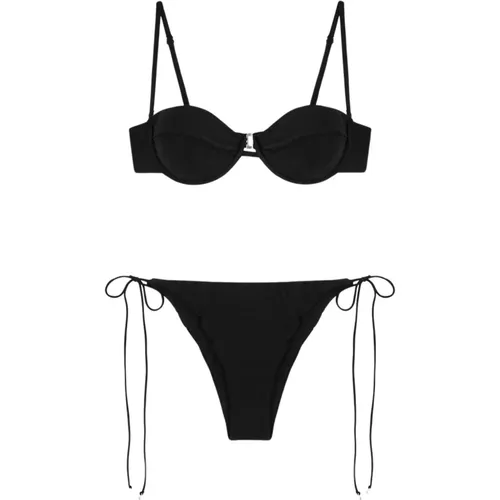 Verstellbares amerikanisches Bikini-Set in Schwarz , Damen, Größe: M - Me-Fui - Modalova