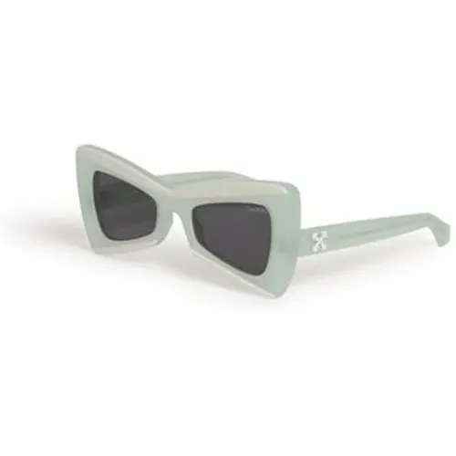 Stylische Nashville Sonnenbrille - Off White - Modalova