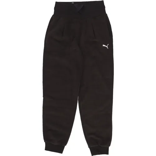 Winterized High-waist Fleece Tracksuit Pants , female, Sizes: XS, L, M - Puma - Modalova