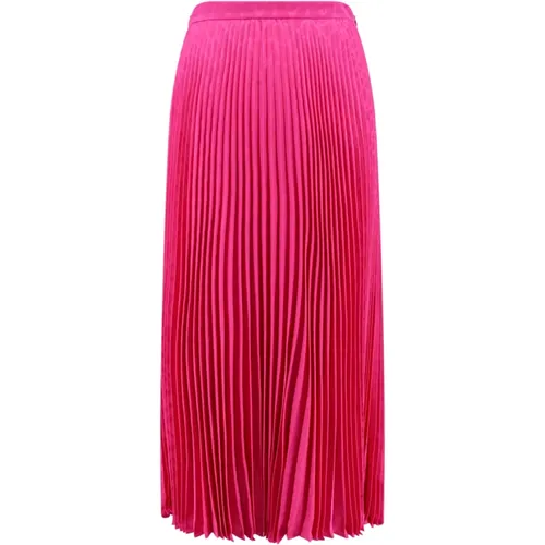 Silk Skirt with Zipper Closure , female, Sizes: S - Valentino - Modalova
