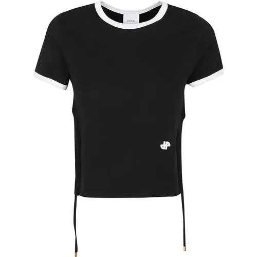Schwarze T-Shirts & Polos für Frauen , Damen, Größe: M - Patou - Modalova
