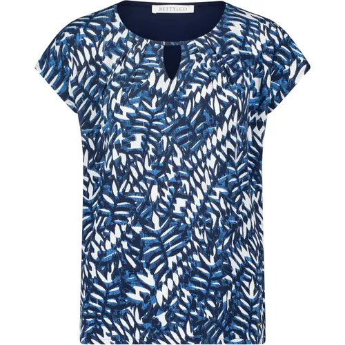 Grafikdruck Blusenshirt , Damen, Größe: XL - Betty & Co - Modalova