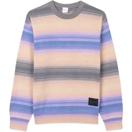 Stripe Cotton Crewneck Sweater , male, Sizes: S, M - Paul Smith - Modalova
