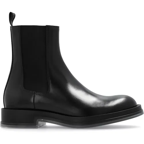 Leather Chelsea Boots , male, Sizes: 8 UK, 9 UK, 11 UK, 10 UK, 6 UK - alexander mcqueen - Modalova