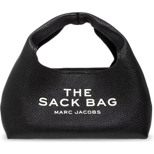 Schwarze Mini Snack Handtasche aus genarbtem Leder - Marc Jacobs - Modalova
