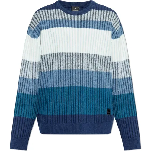 Gerippter Pullover , Herren, Größe: XL - PS By Paul Smith - Modalova