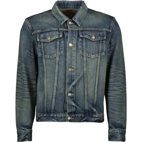 Classic Denim Jacket , male, Sizes: XL, L, 2XL, M - Saint Laurent - Modalova