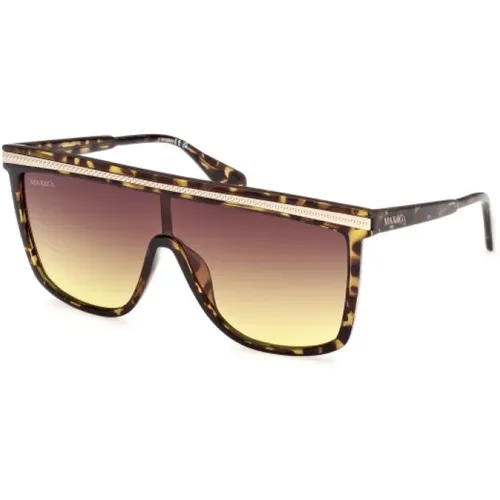 Damen-Sonnenbrille Havana Schildpatt Stil - Max & Co - Modalova