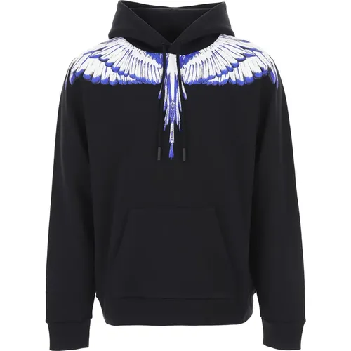 Black Icon Wings Regular Sweater , male, Sizes: L - Marcelo Burlon - Modalova