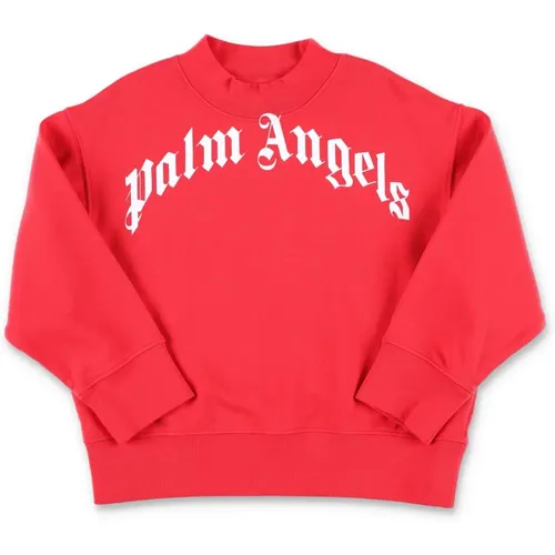 Gemütlicher Fleece Logo Pullover - Palm Angels - Modalova