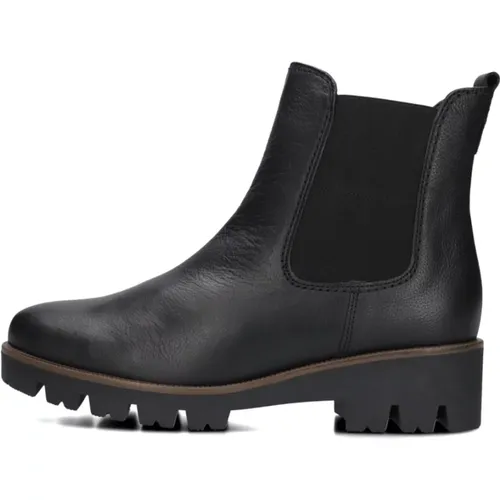 Schwarze Chelsea Boots Modell 051 , Damen, Größe: 40 EU - Gabor - Modalova