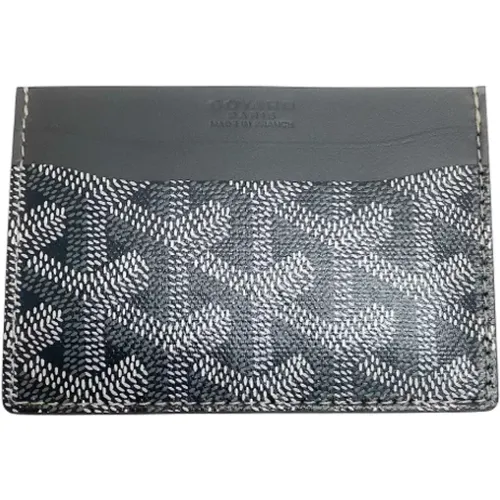 Pre-owned Grey Leather Goyard Wallet , female, Sizes: ONE SIZE - Goyard Vintage - Modalova